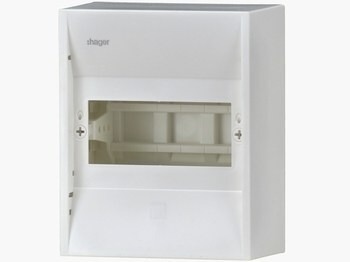 <p>
	Elektrikilp pinnapealne 6 moodulit, Hager, GD106N</p>
