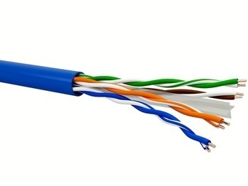 <p>
	<span style="color:#ff0000;">Безгалогенный</span> компьютерный кабель Cat 6 U/UTP, 4x2x0,5 мм, Qubix</p>
