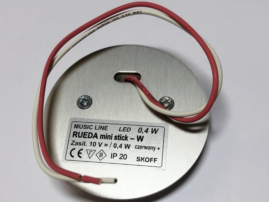 <p>
	Светодиодный лестничный светильник 0,4 Вт, 10В DC, Rueda Mini Stick, Skoff</p>
