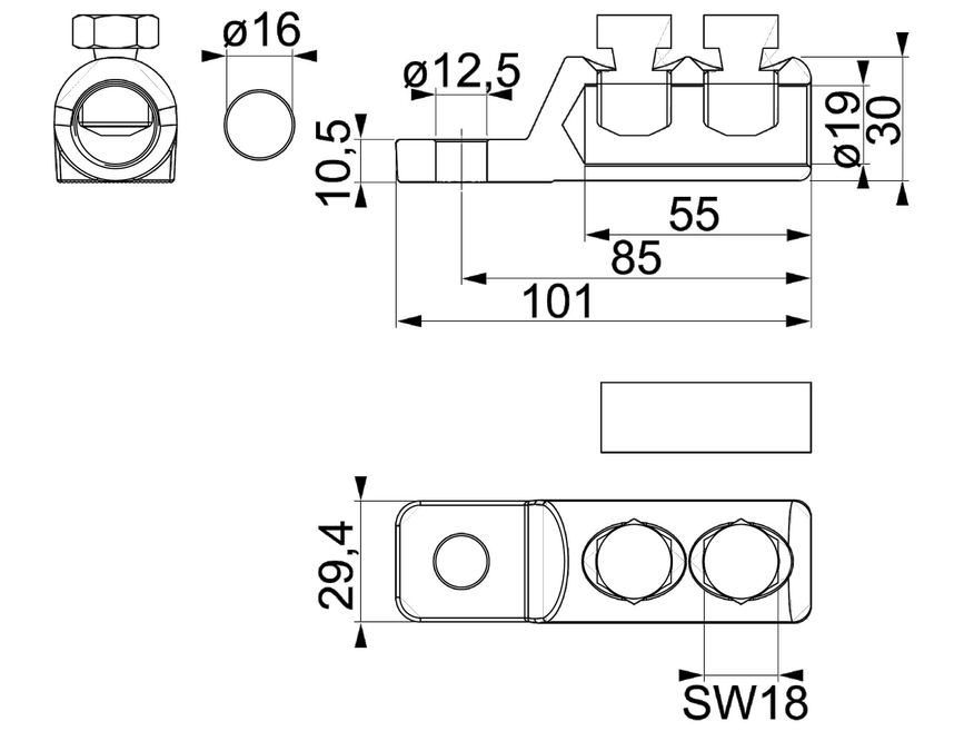<p>
	Murdepeadega poltidega kaabliking 95-185 mm², LUG95-185/12LVTIN, Ensto</p>
