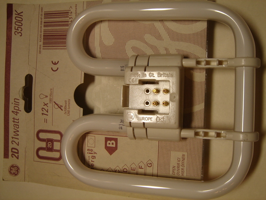 <p>
	Оstan kompakt-luminofoorlampe 10 W kuni 55 W, 4-PIN, Philips, Osram, General Electric, Tungsram, Sylvania</p>
