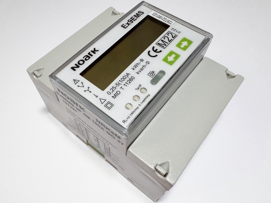 <p>
	Moodulelektriarvesti 3-faasiline 2-tariifne 0,25-5(100)A, Ex9EMS 3P 4M 100A MO 2T, Noark, 107297</p>

