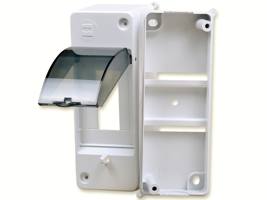 <p>
	Elektrikilp pinnapealne 2 moodulit, Mini S-2, 2302-01</p>
