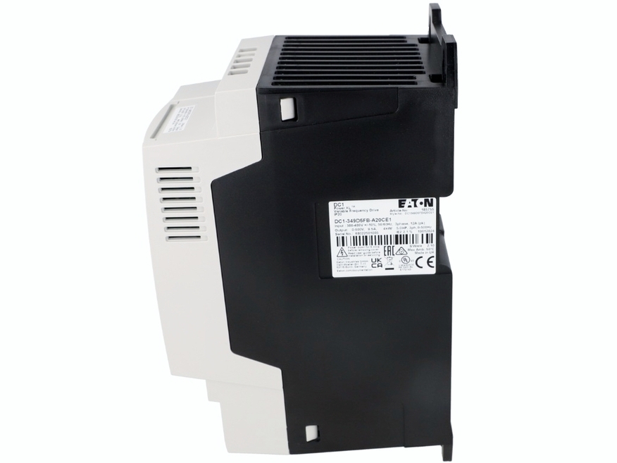 <p>
	Elektrimootori sagedusmuundur 3-faasiline, <span style="color:#ff0000;">4kW</span>, 380V, 9,5А, DC1-349D5FB-A20CE1, Eaton, 185755</p>
