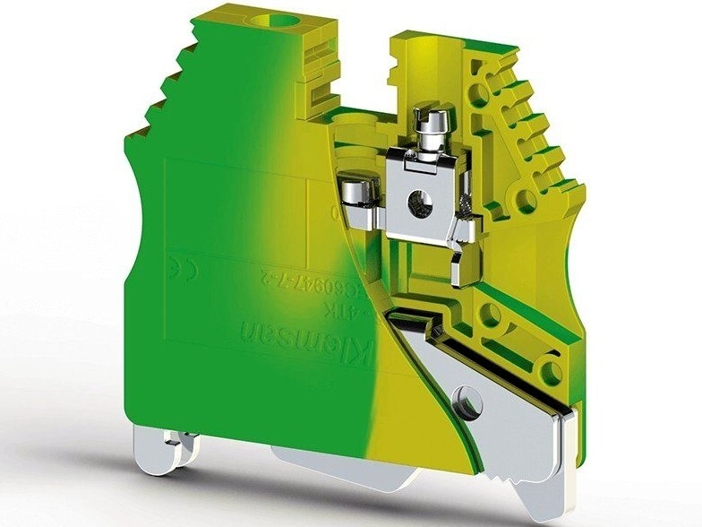 <p>
	Проходная клемма 4 мм², ж/зел, AVK 2.5 - 4TK, Klemsan, 334120</p>
