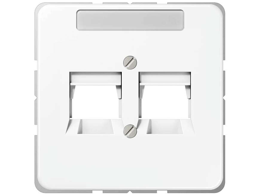 <p>
	Центральная плата 2-ная Jung (серия - ST550/CD500), CD569-2NWEWW, для компьютерных и телефонных гнёзд</p>
