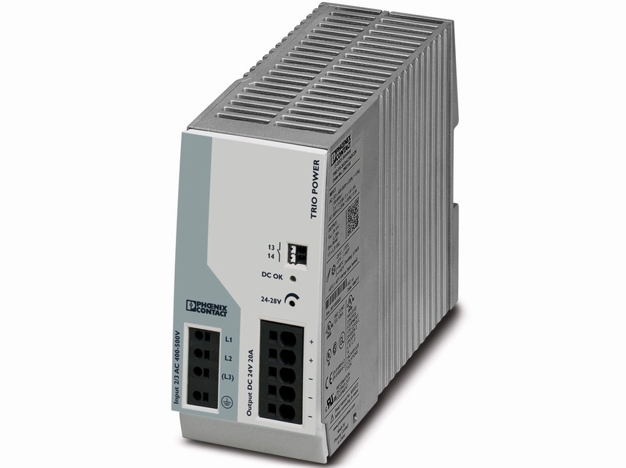 <p>
	Toiteplokk TRIO-PS-2G/3AC/24DC/20, Phoenix Contact, 2903155, reguleerimisvõimalusega</p>
