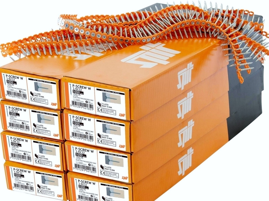 <p>
	Шуруп для гипсокартона <span style="color:#ff0000;">на ленте</span> Ø3,9x32 мм, P-SCREW W, Spit, 154135</p>
