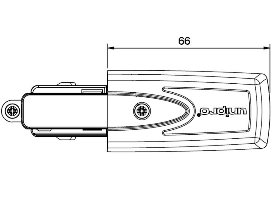 <p>
	Токоподвод рельсы для рельсовых светильников CU3BB, Unipro, 1459322</p>
