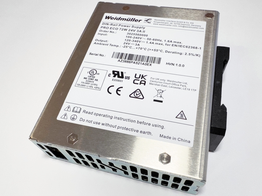 <p>
	Toiteplokk PRO ECO 72W 24V 3A II, Weidmüller, 3025560000, reguleerimisvõimalusega</p>
