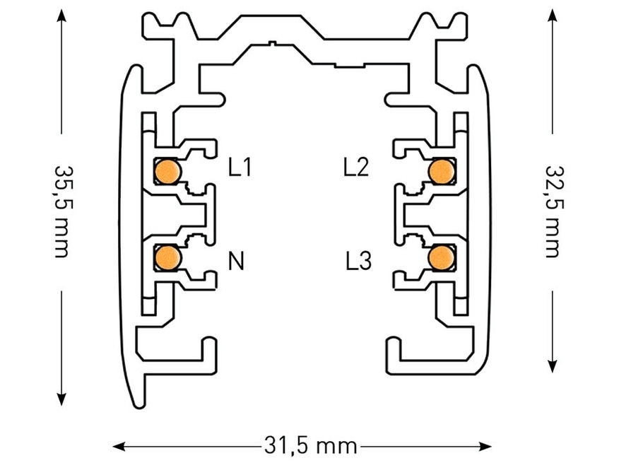 <p>
	Наружная рельса для рельсовых светильников 3м, XTS4300-2, Nordic Aluminium, KKT30119</p>
