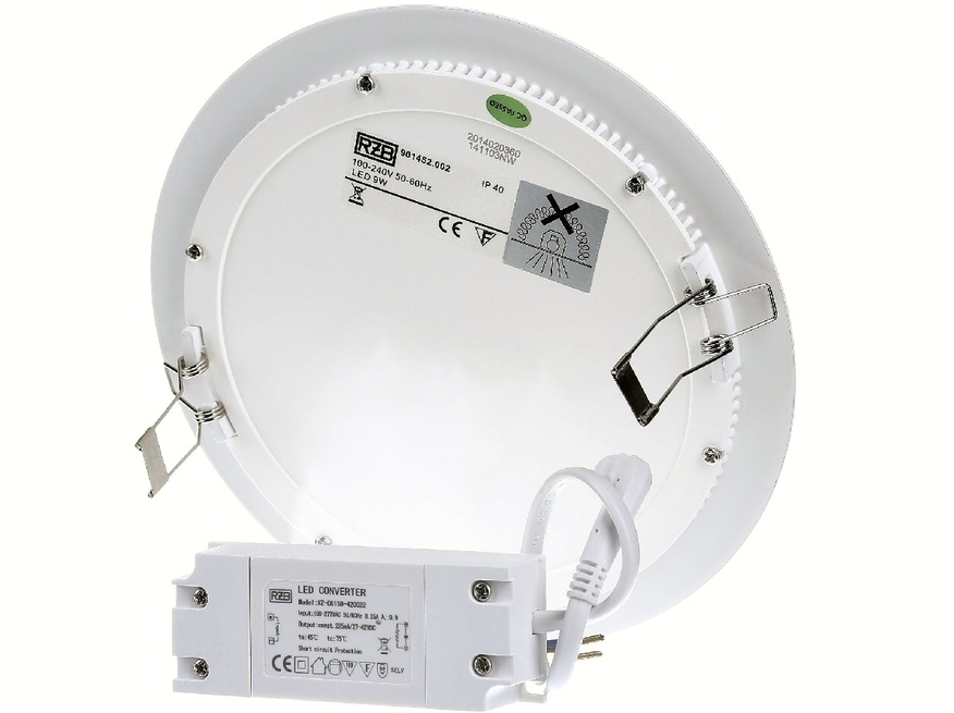 <p>
	<span style="color:#ff0000;">LED</span> ripplaevalgusti 9 W, Toledo Flat, D190 H2,5, RZB, 901452.002</p>
