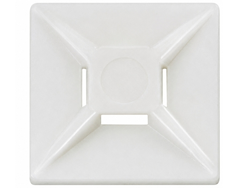<p>
	Kaablisideme alus <strong>13x13mm</strong> liimiga, valge</p>
