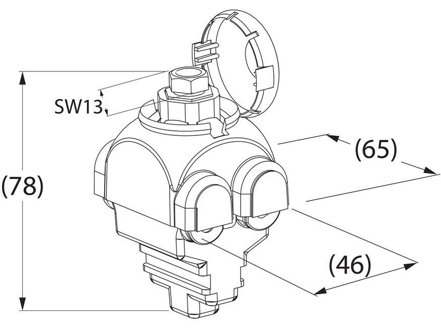 <p>
	Прокалывающий изоляцию зажим SLIP 22.1, Ensto</p>
