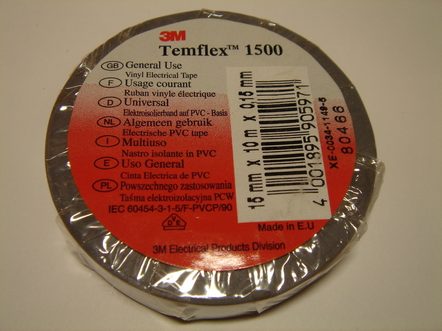 <p>
	Ostan elektriteipe 15mmx10m, halle</p>
