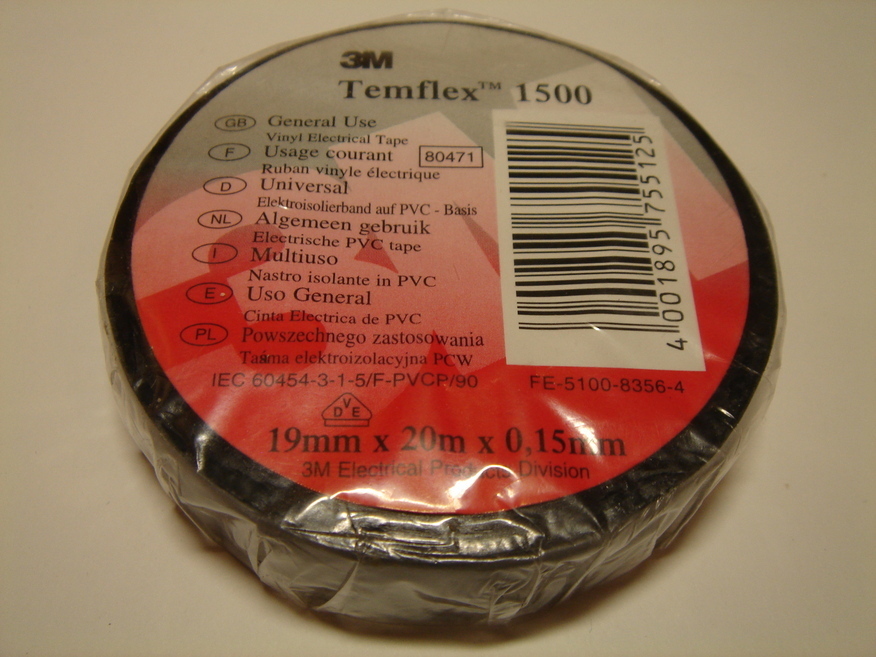 <p>
	Ostan elektriteipe 19mmx20m, musti</p>
