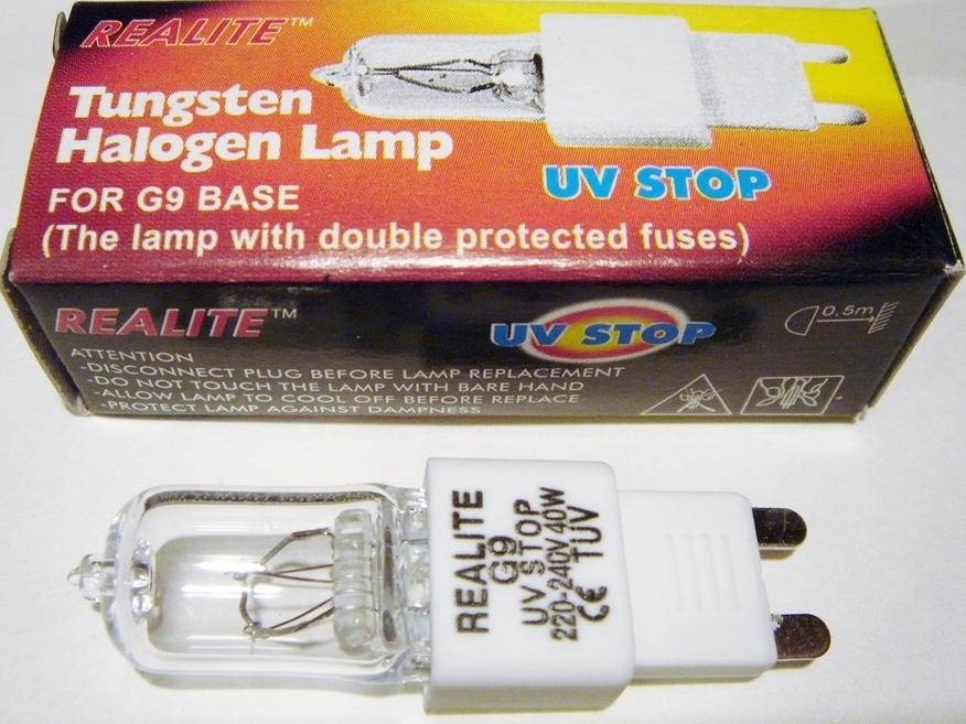 <p>
	Halogeenpirn 40 W, 240V, Realite</p>
