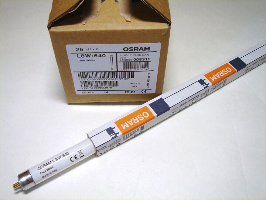 <p>
	Luminofoortoru 8 W, T5, L8W/640, Osram, 008912</p>
