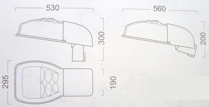 <p>
	Уличный светильник 150 Вт, SBP, MYRA12/V 150-90-CR, 05056290</p>
