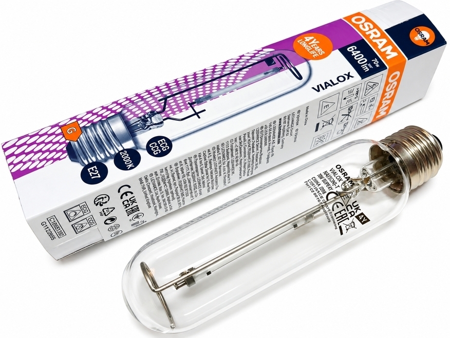 <p>
	Натриевая лампа 70Вт, Osram Vialox NAV-T 70W Super 4Y(SON-T), 415416</p>
