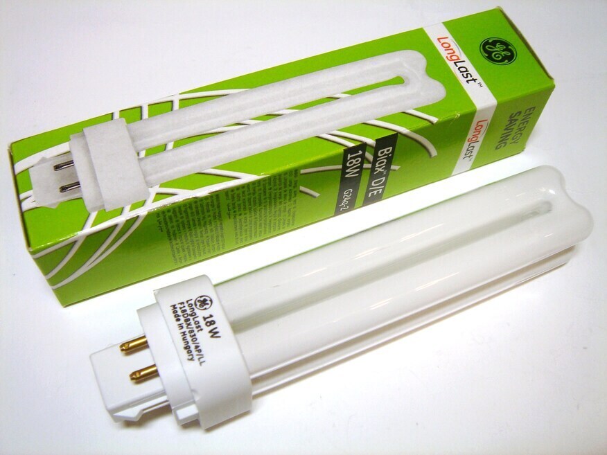 <p>
	Kompakt-luminofoorlamp 18 W, F18DBX/830/4P/EOL, <span style="color: #ff0000">4-PIN</span>, General Electric, 12866</p>
