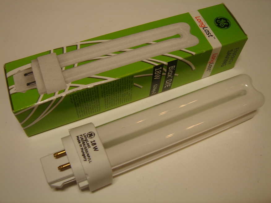 <p>
	Оstan kompakt-luminofoorlampe 18 W, 4-PIN, Philips, Osram, General Electric, Tungsram, Sylvania</p>
