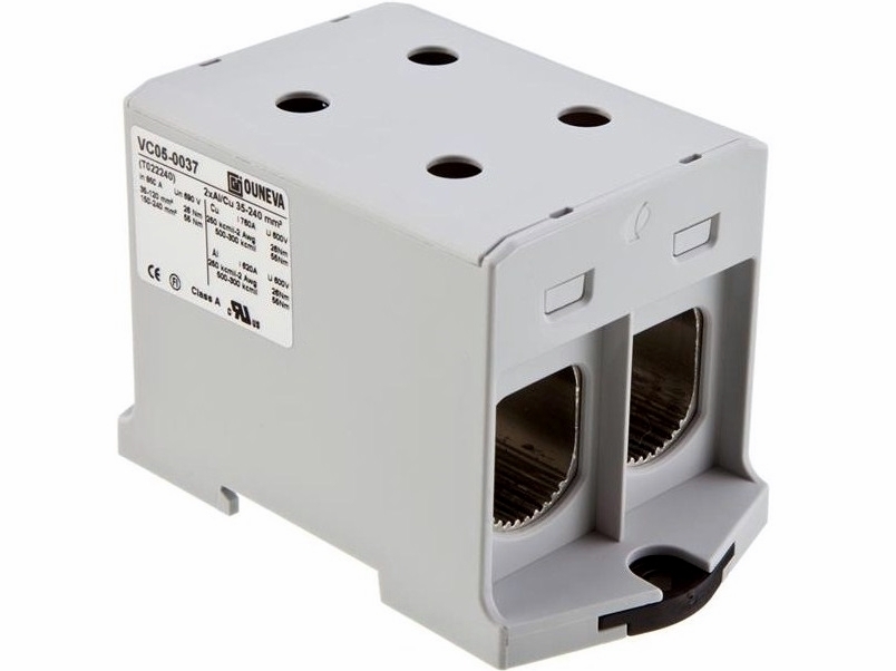 <p>
	Ответвительная клемма 240 мм², серая, VC05-0037, Ouneva, T022240</p>

