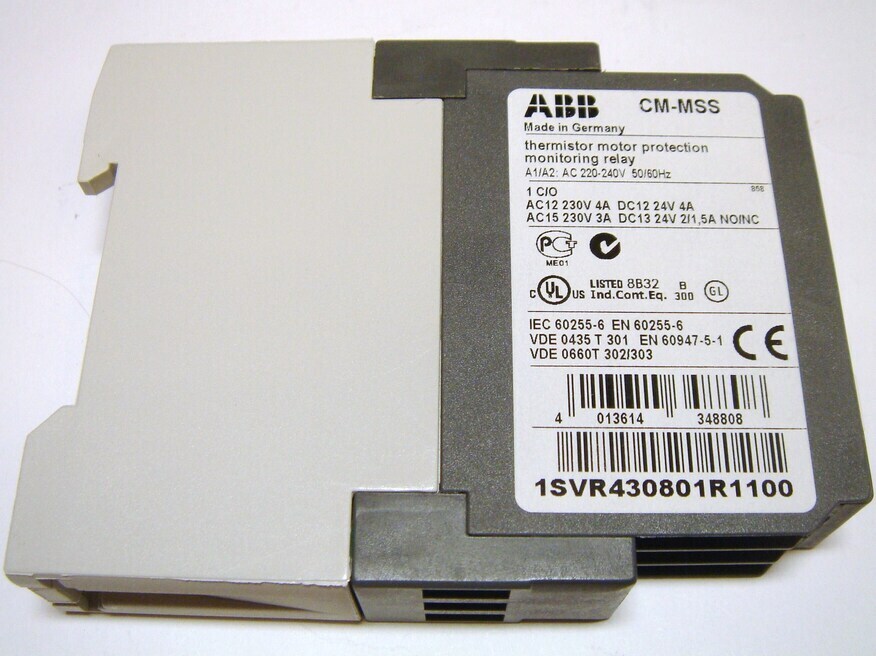 <p>
	Реле термисторной защиты электродвигателя, CM-MSS, ABB, 1SVR430801R1100</p>
