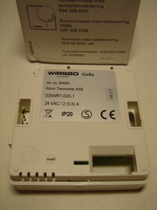 <p>
	Termostaat Wirsbo CoSy, 24 V, 804661, Uponor</p>
