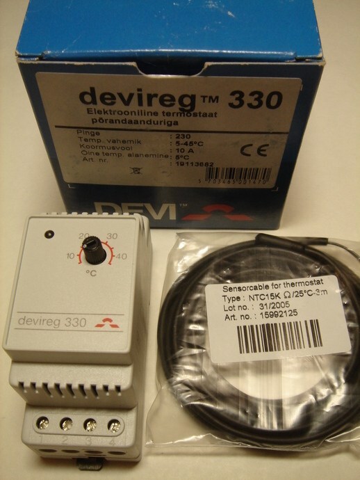 <p>
	Ostan termostaate Devireg™ 330 (16А) 3600 W.</p>
