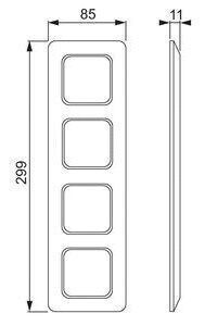 <p>
	4 - kohaline raam ABB (sari - Jussi), 2514, 2TKA000009G1</p>
