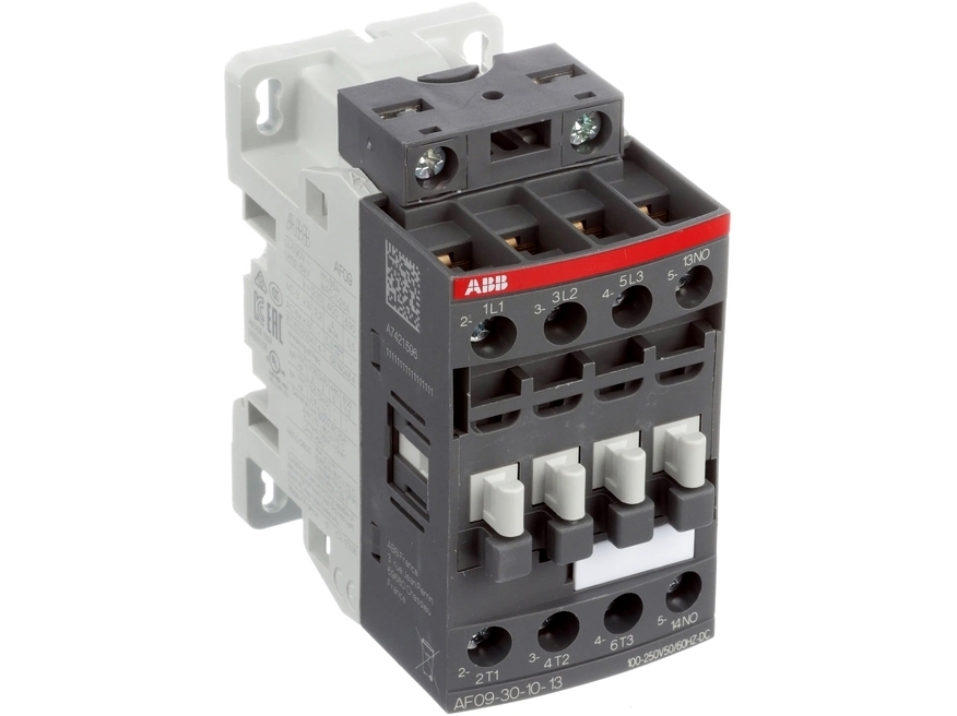 <p>
	Kontaktor 3-faasiline 25A(16kW), AF09-30-10-13, ABB, 1SBL137001R1310</p>
