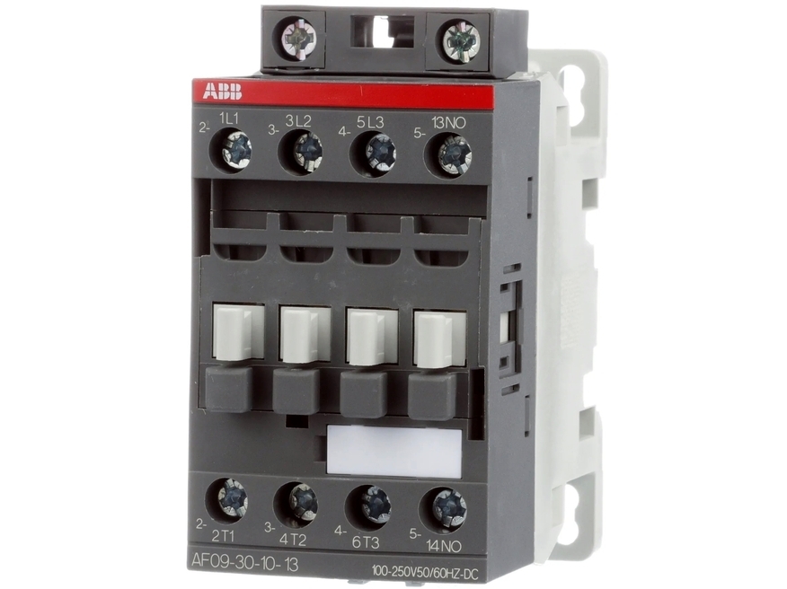 <p>
	Kontaktor 3-faasiline 25A(16kW), AF09-30-10-13, ABB, 1SBL137001R1310</p>
