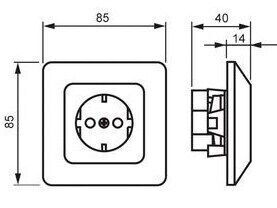 <p>
	Розетка скрытой установки ABB (серия - Jussi), 20EUJKS-212, 2TKA000692G1</p>
