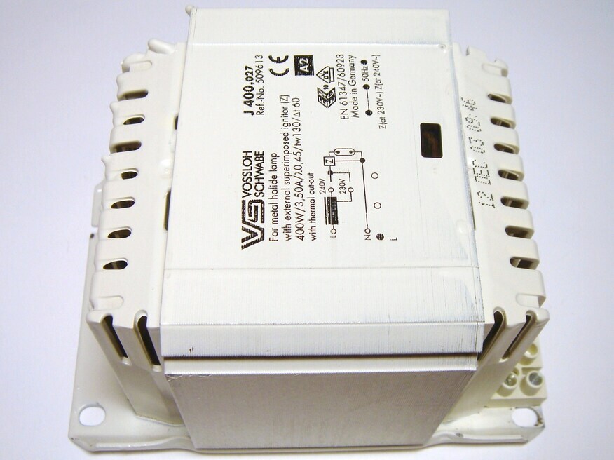 <p>
	Ballast 400 W, Vossloh Schwabe, J 400.027, 509613</p>

