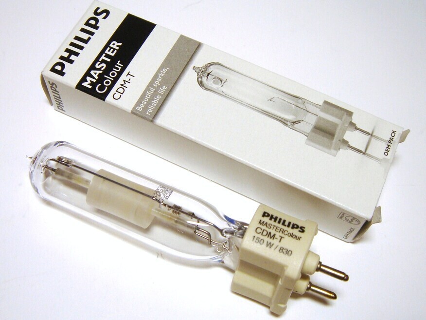 <p>
	Металлогалогенная лампа 150 Вт, Philips Mastercolour CDM-T 150W/830 G12, 202215</p>
