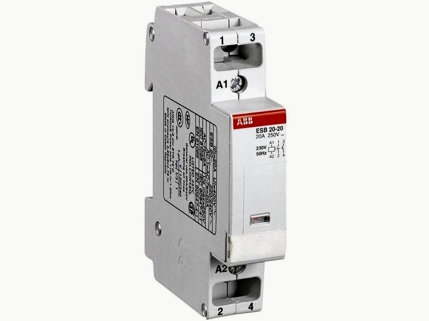 <p>
	Модульный контактор 1-фазный 20A(4,5кВт), ESB 20-20, ABB, GHE3211102R0006</p>
