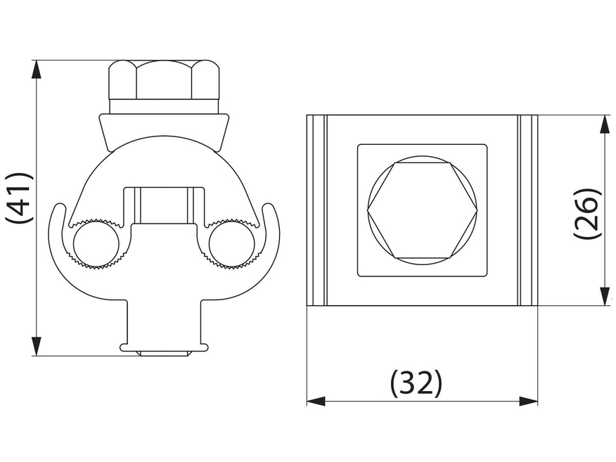 <p>
	Ответвительный зажим Al/Al 16-50 мм², Ouneva, VF01-0001, 5040325</p>
