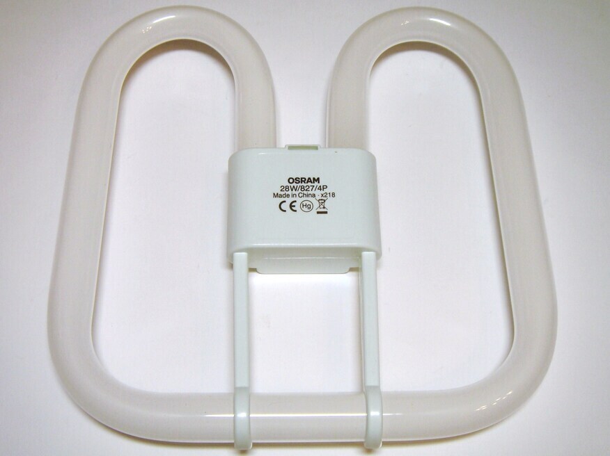 <p>
	Libliklamp 28 W, Osram CFL Square, 28W/827/GR10q, <span style="color: #ff0000">4-PIN</span></p>
