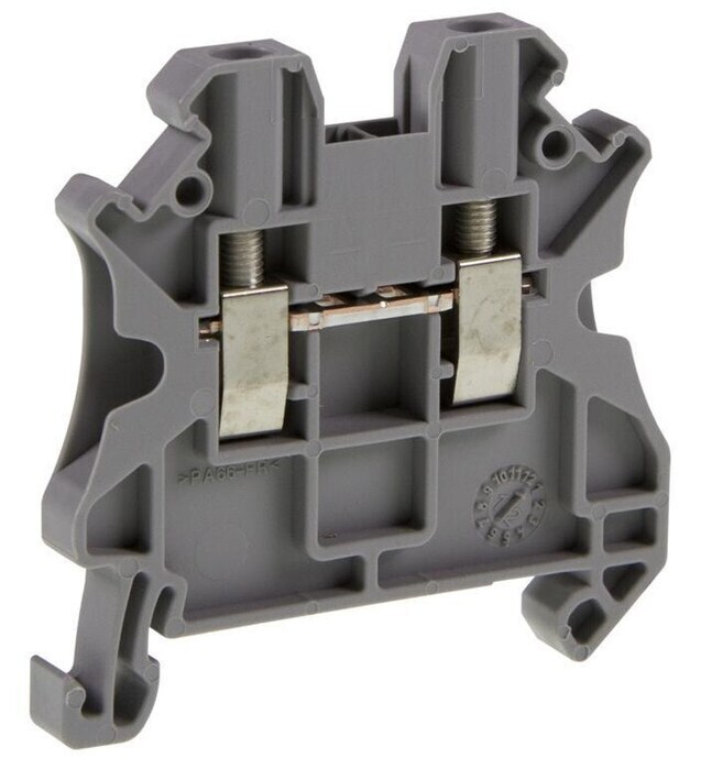 <p>
	Проходная клемма 2,5 мм², серая, Schneider Electric, NSYTRV22, 053179</p>
