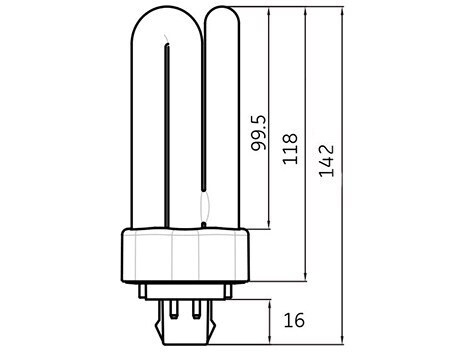 <p>
	Kompakt-luminofoorlamp 32 W, Osram Dulux T/E Plus, 32W/840/GX24q-3, <span style="color:#ff0000;">4-PIN</span>, 348568</p>
