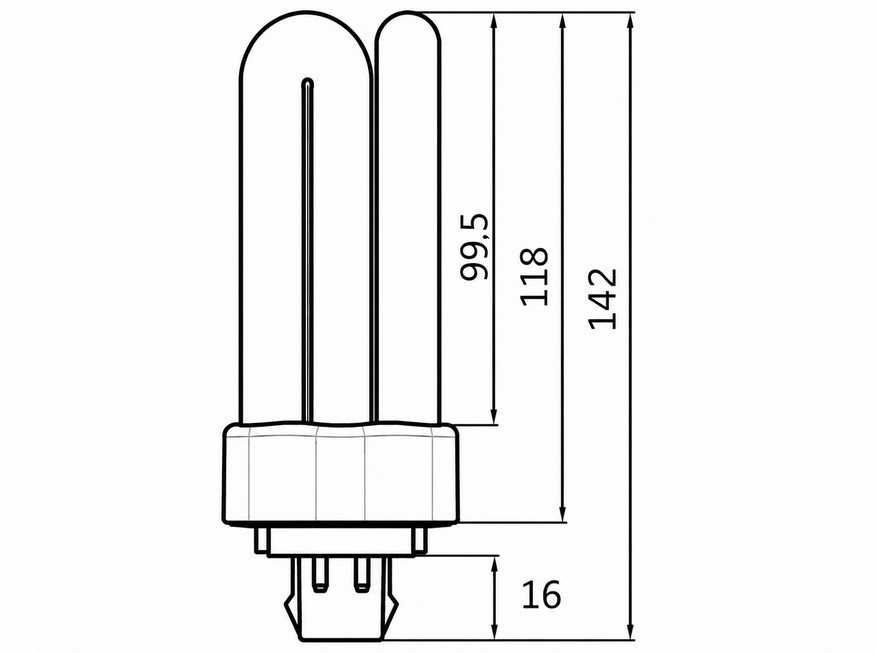 <p>
	Компактная-люминесцентная лампа 32 Вт, Osram Dulux T/E Plus, 32W/840/GX24q-3, <span style="color:#ff0000;">4-PIN</span>, 348568</p>
