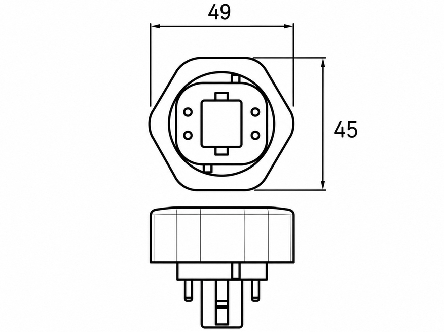 <p>
	Компактная-люминесцентная лампа 32 Вт, Osram Dulux T/E Plus, 32W/840/GX24q-3, <span style="color:#ff0000;">4-PIN</span>, 348568</p>
