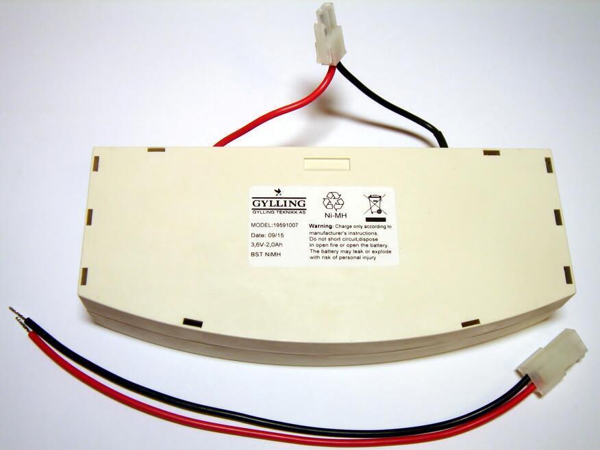 <p>
	Aku Ni-MH 3,6V, 2Ah, Gylling, 19591007</p>
