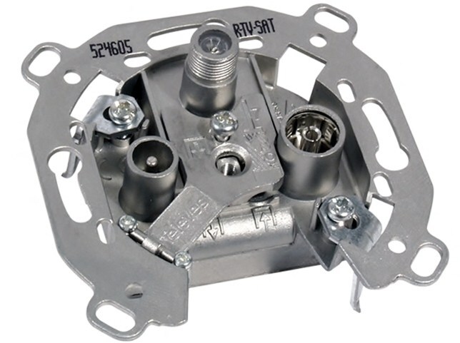 <p>
	Антенная розетка радио-ТВ-спутник, конечная, Televes, 524606</p>
