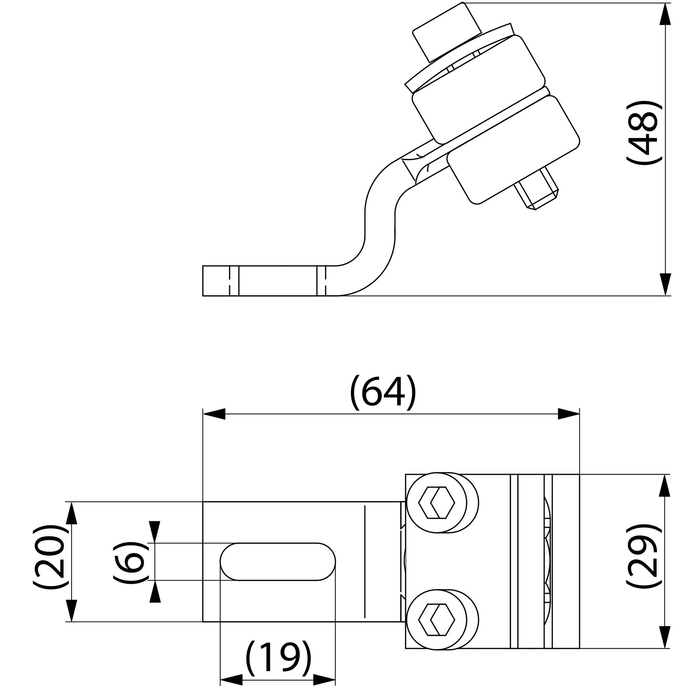 <p>
	Шинный зажим KG50, Ensto</p>
