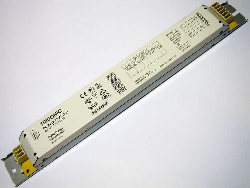 Elektrooniline drossel 2x36 W PC 2x36 T8 PRO si Tridonic 22185217