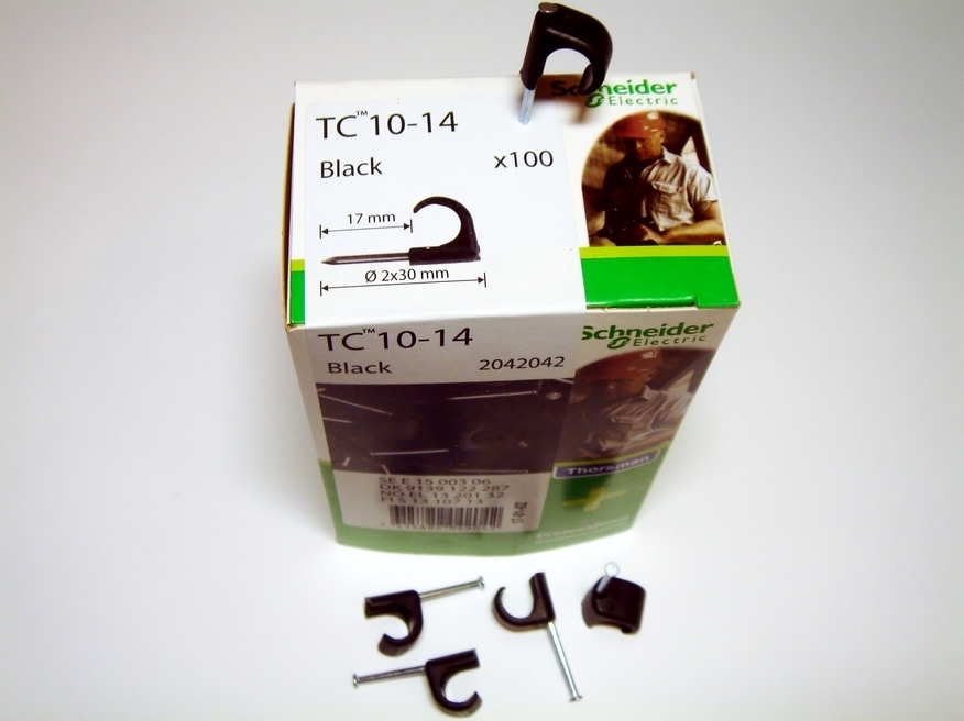 <p>
	Ostan kaablikinnitus naelklambreid 10-14 mm.</p>
