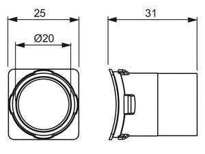 <p>
	Väljaviik torule Ø20mm, AN9.20, ABB, 2TKA160028G1</p>
