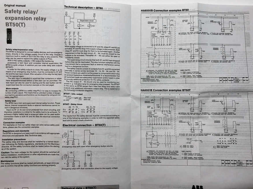 <p>
	Turvarelee BT50 24VDC, ABB, 2TLA010033R0000</p>
